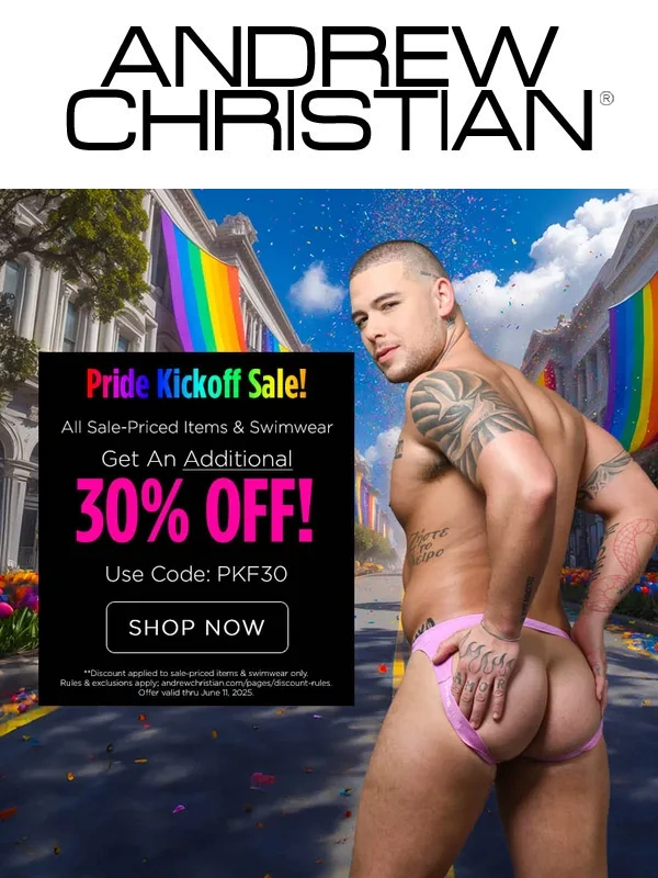 Andrew Christian - Get your pride undies ready ?