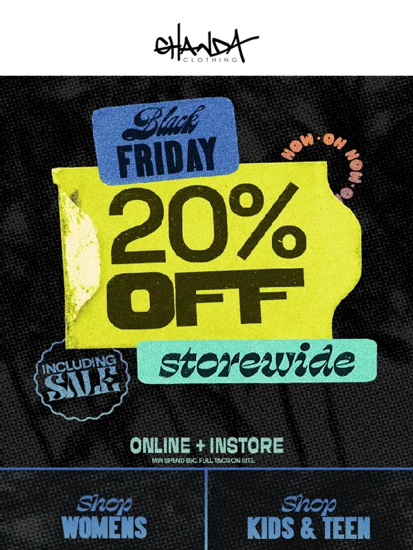 Ghanda - 20% OFF STOREWIDE (even sale!)