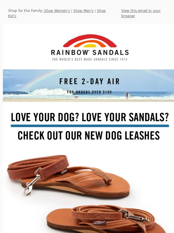 Rainbow Sandals - New Leashes + Free Shipping ?