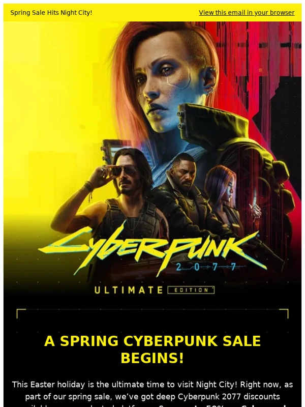Cyberpunk - Spring Sale Hits Night City!