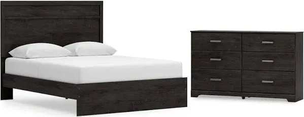 Ashley Belachime Queen Panel Bed with Dresser and Nightstand