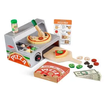 Melissa & Doug Top & Bake Pizza Counter Playset
