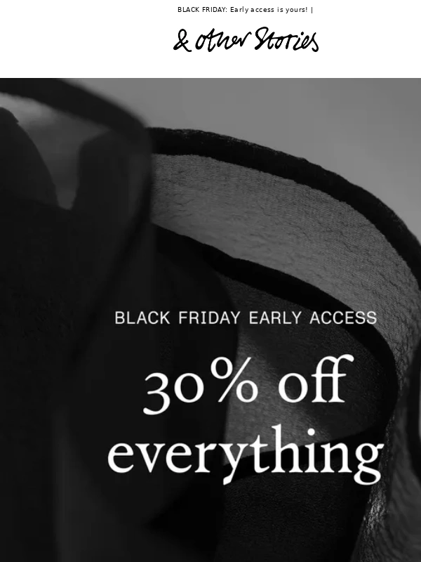 & Other Stories - Early access: enjoy 30% off EVERYTHING!