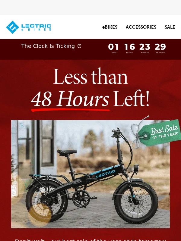 Lectric eBikes - The Clock Is Ticking ⏰