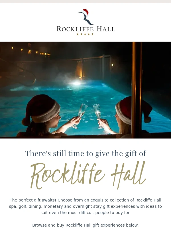 Rockliffe Hall - The gift of Rockliffe,delivered in time for Christmas...?