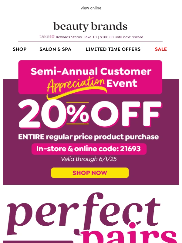 Beauty Brands - 20% off ? All your favorites