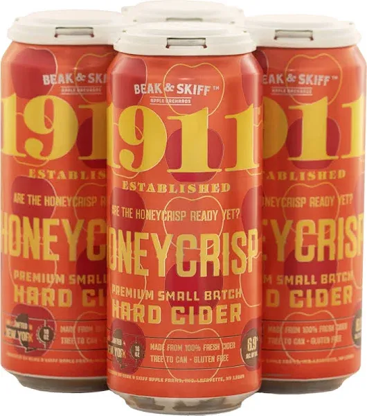 Beak And Skiff - 1911 Honey Crisp Hard Cider 4 Pk (4 pack cans)