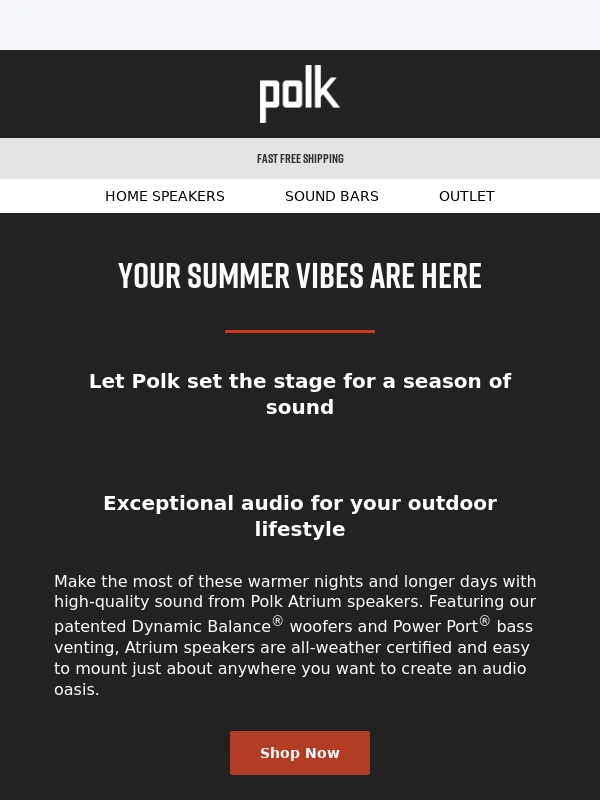 Polk Audio - ? It’s time to take the party outside with high-performance sound from Polk Atrium. ?
