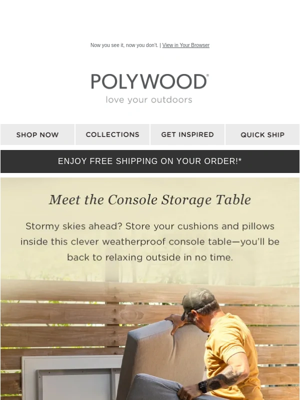 POLYWOOD - Psst: Can You Keep a Secret? This Console Can…