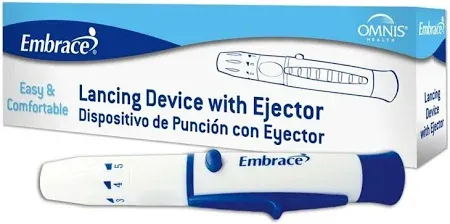 Embrace Lancing Device with Ejector