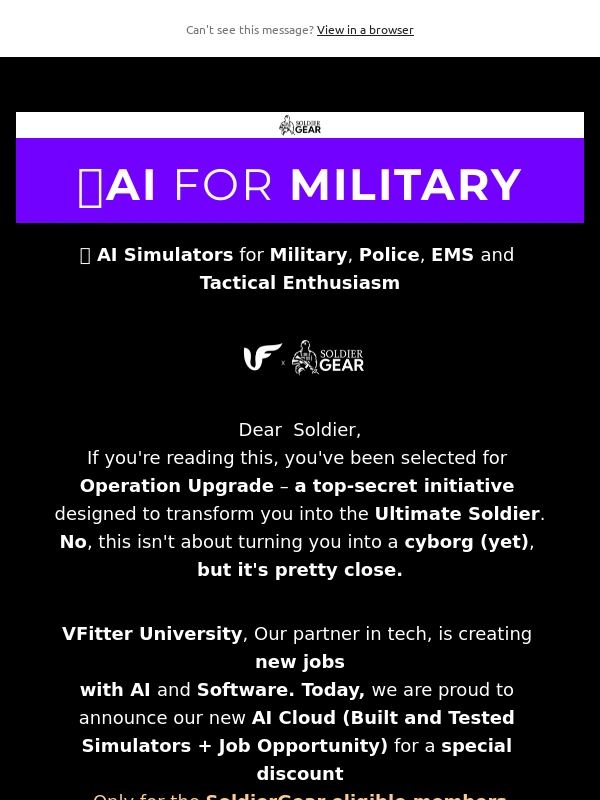 Rogers - AI For Military: SoldierGear AI Cloud