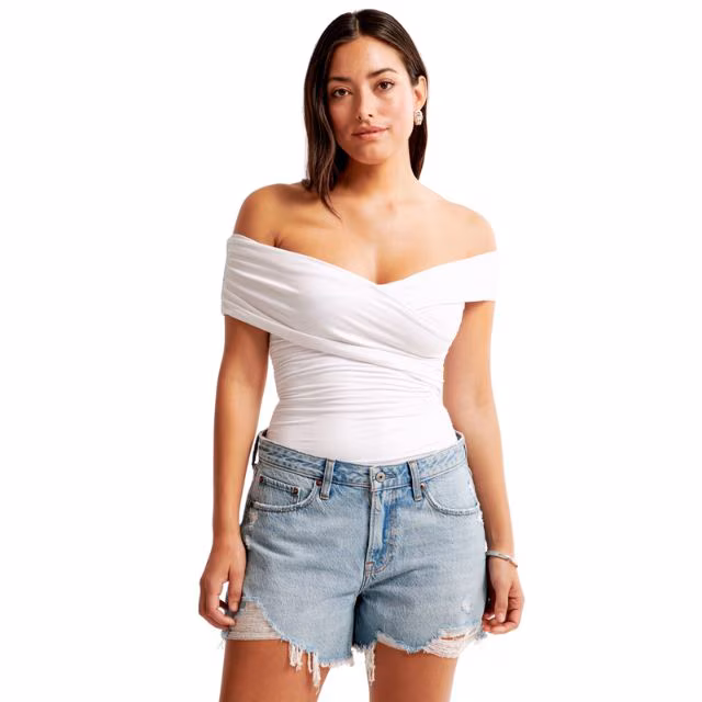 Abercrombie Curve Love Low Rise Baggy Short