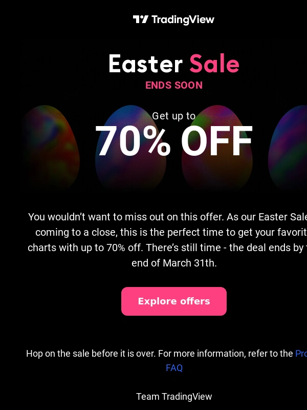 TradingView - Last Call: The Easter Sale expires soon!