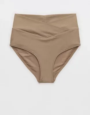 Aerie Crossover High Waisted Bikini Bottom