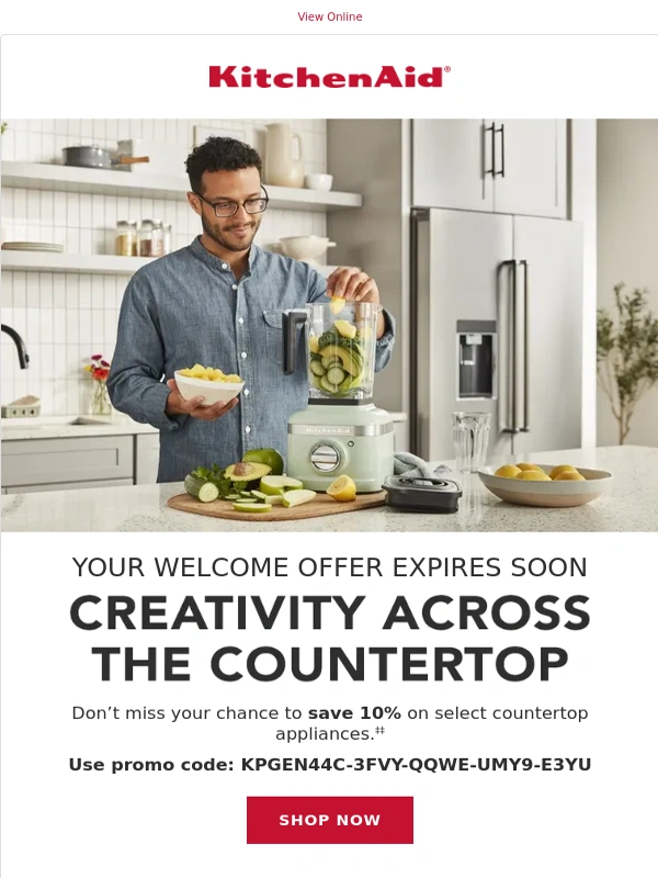 KitchenAid - Don't forget to use your special offer!