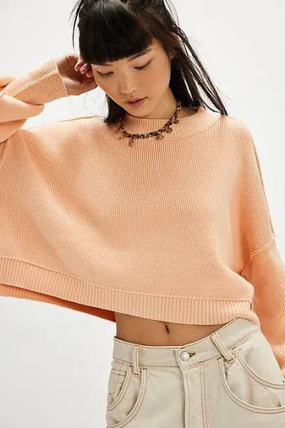 Free People Easy Street Crop Pullover