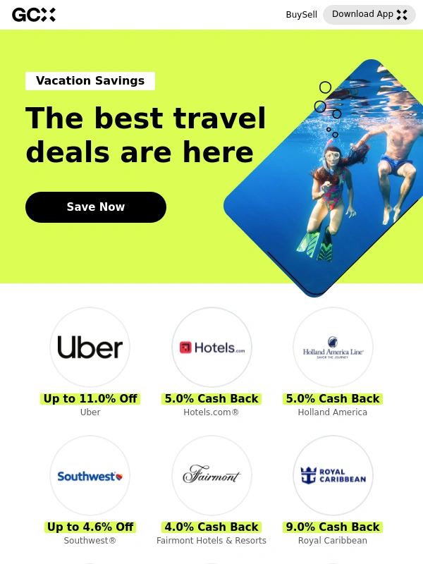 Raise - Get Going with 10% Back on Uber