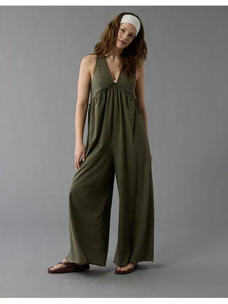 AE Sunchaser Knit V-Neck Jumpsuit Women's