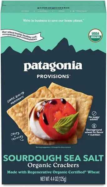 Patagonia Provisions Organic Sourdough Sea Salt Crackers