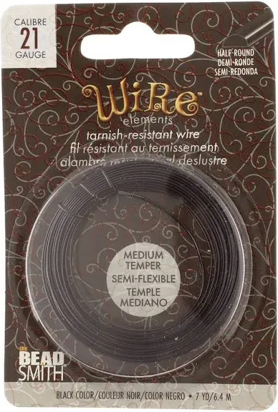 The Beadsmith Half- Round Craft Wire