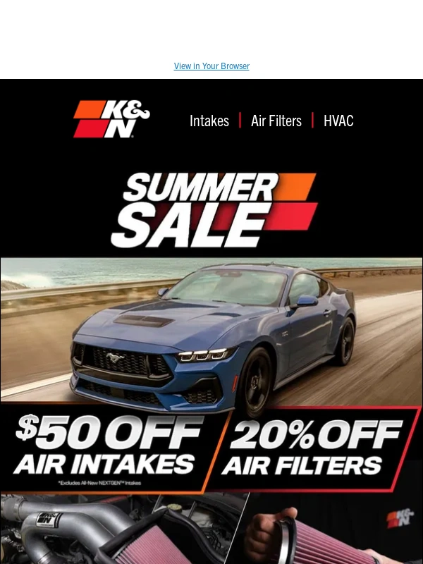 K&N Filters - ?? SHOP K&N Summer Sale Specials! ?