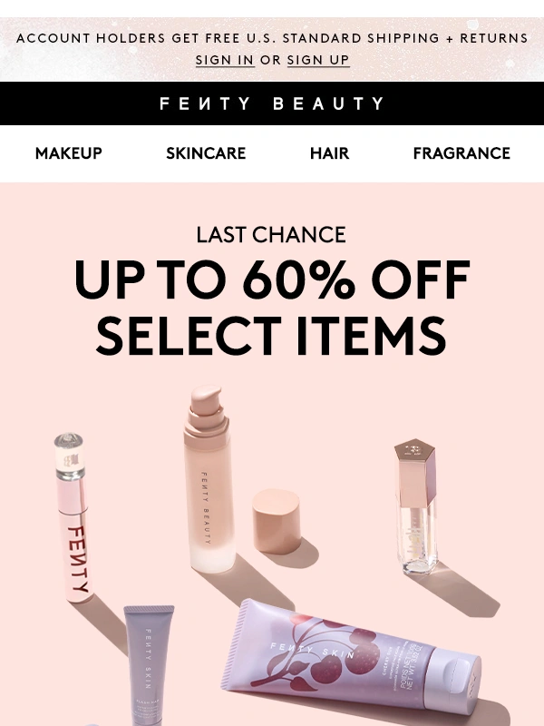 Fenty Beauty - The Summer Warm-Up Sale Ends Tonight ☀️