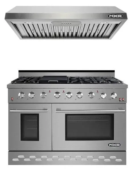 NXR 48" Propane Gas Range with Under Cabinet Hood
