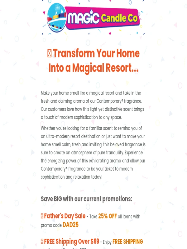 Magic Candle Company - ? Smell the Luxury of a Magical Resort