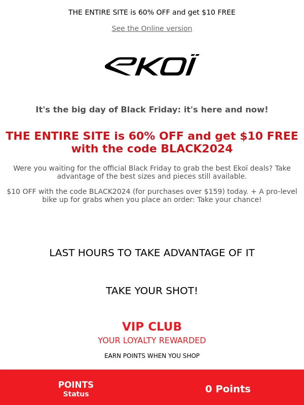 EKOI - It's the big day of Black Friday: it's here and now!
