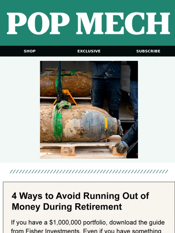 Popular Mechanics - The North Sea Is a Graveyard of Unexploded Bombs. Can Scientists Defuse the Threat Before It’s Too Late?