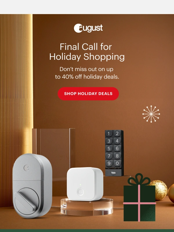 August Smart Lock - Celebrate the Holidays with a Key-Free Home!