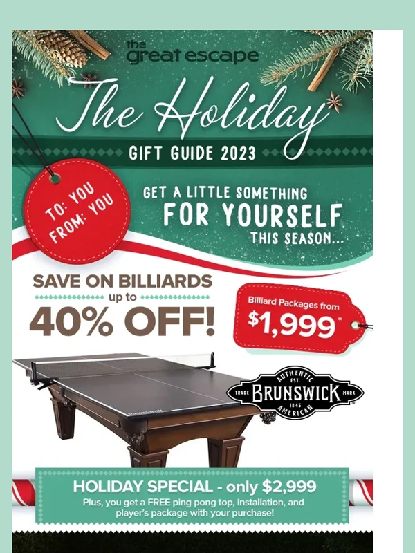 The Great Escape - 2023 Holiday Gift Guide
