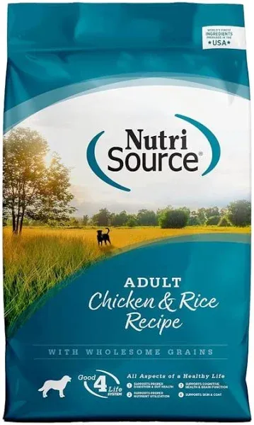 NutriSource Adult Chicken Rice Dry Dog Food