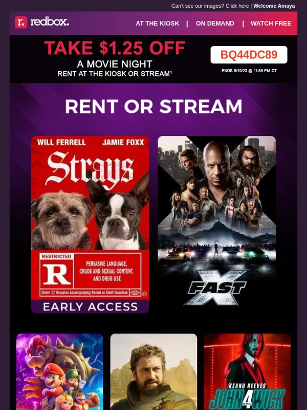 Redbox - Save on Strays ?