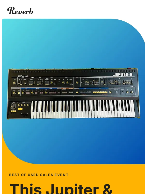 Reverb - A down-to-Earth Jupiter & more on-sale vintage