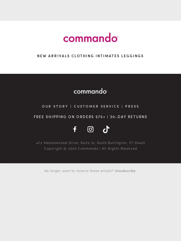 Commando - Our May new arrivals just landed