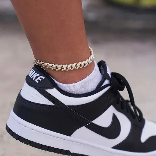 The GLD Shop Iced Cuban Anklet 8.5mm Size 8"-10