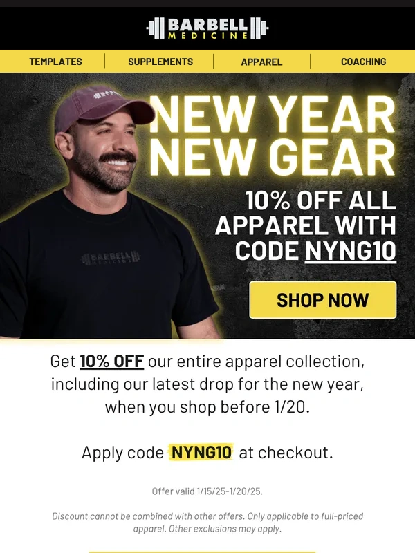 Barbell Medicine - New Year,New Gym Gear