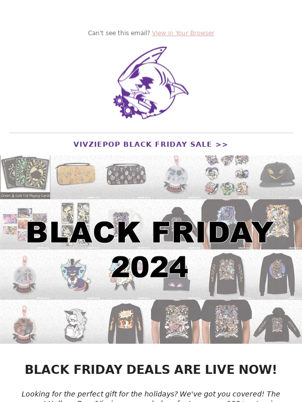 Shark Robot - The Vivziepop Black Friday Sale Has Started!