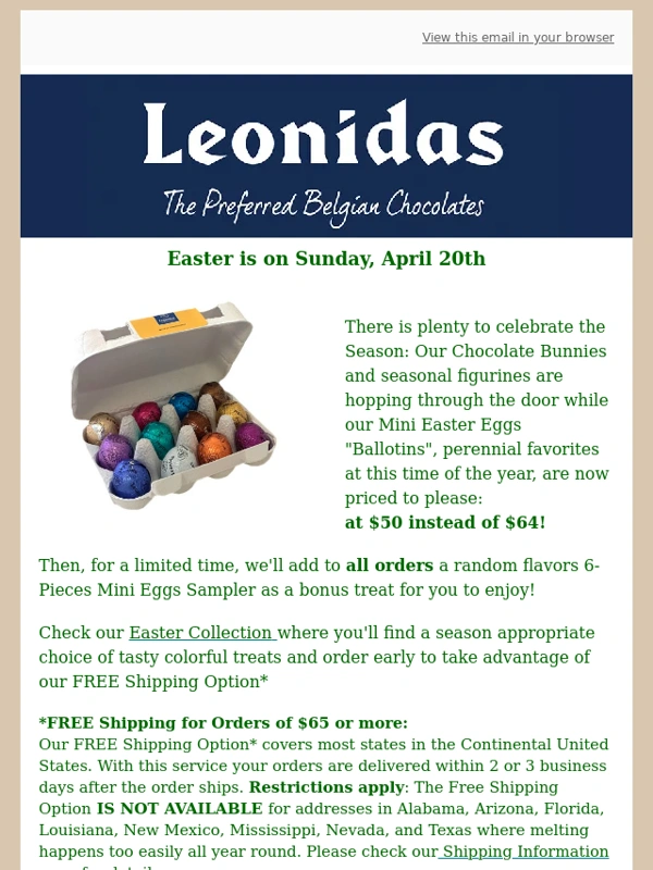 Leonidas - Get Ready for the Egg Hunt! ???