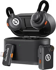 Hollyland - Lark M2S Mini Combo, 7g Lightweight, 300m Range, Content Creators, Online-Teaching, Streaming