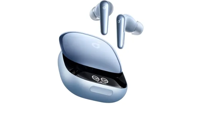 Soundcore Liberty 4 Pro by Anker, Noise Cancelling Wireless Earbuds, 7-Sensor and Real-Time Adaptive Noise Cancelling, 2× Faster Charging, Studio-Level Hi-Fi Music, Clear Calls with 6 Mics and AI