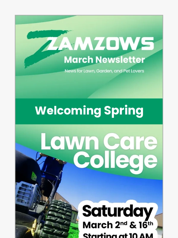 Zamzows - Zamzows March 2024 Newsletter