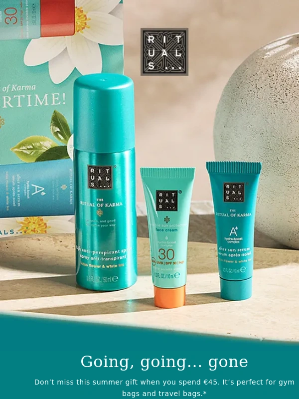 Rituals - This month’s gift is outta here