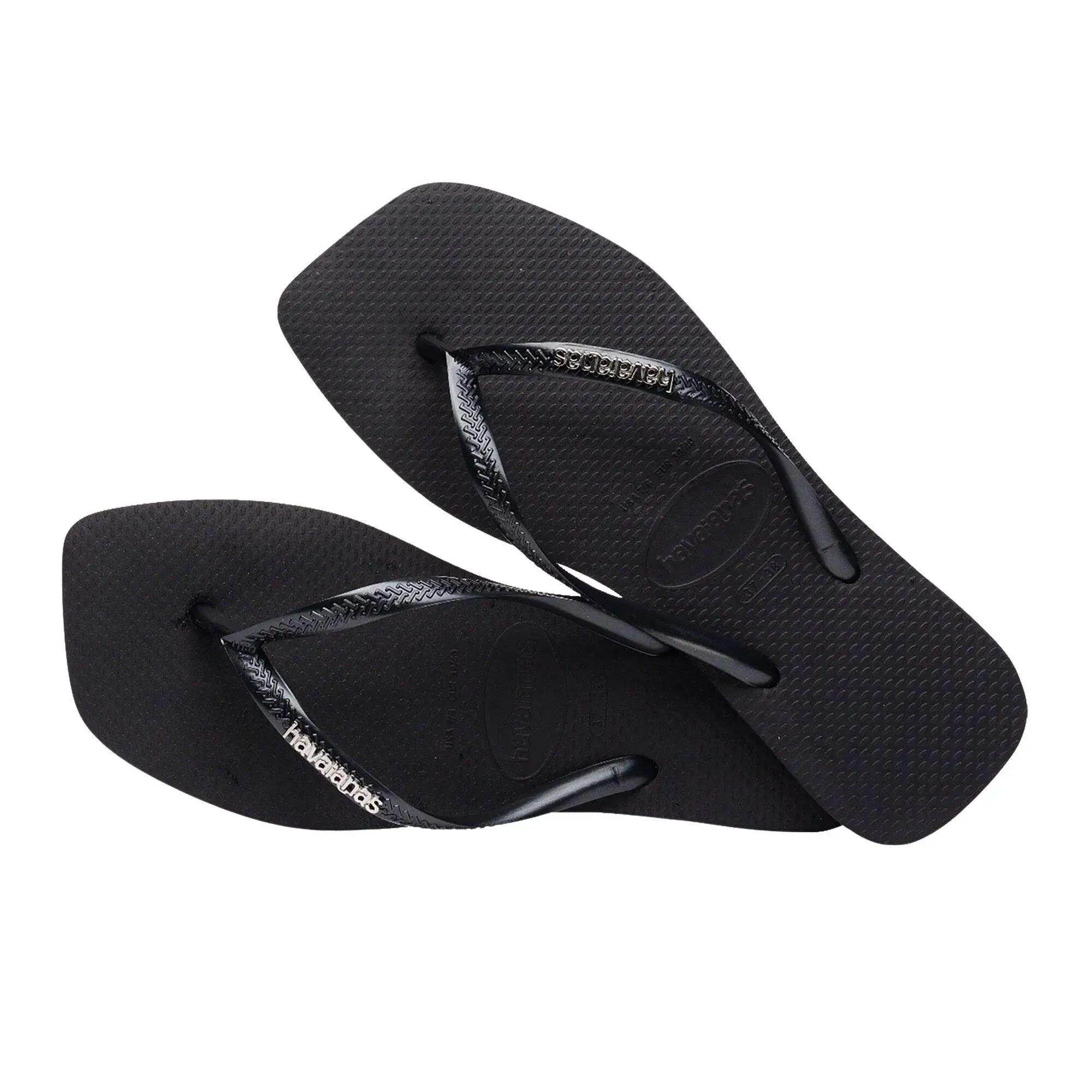 Havaianas Tongs Femme Square Logo Metallic