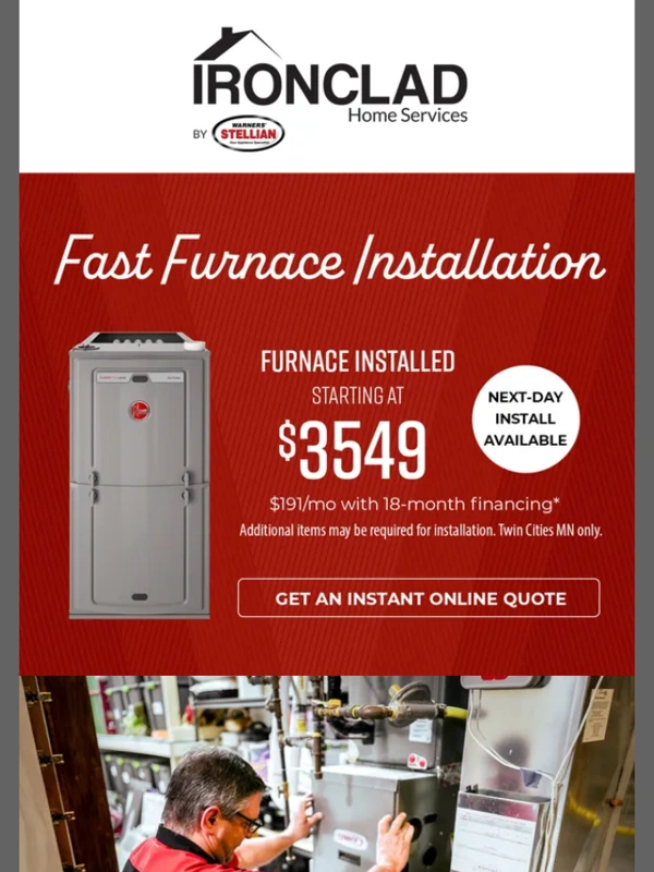 Warners' Stellian - Fast & Affordable Furnace Replacement