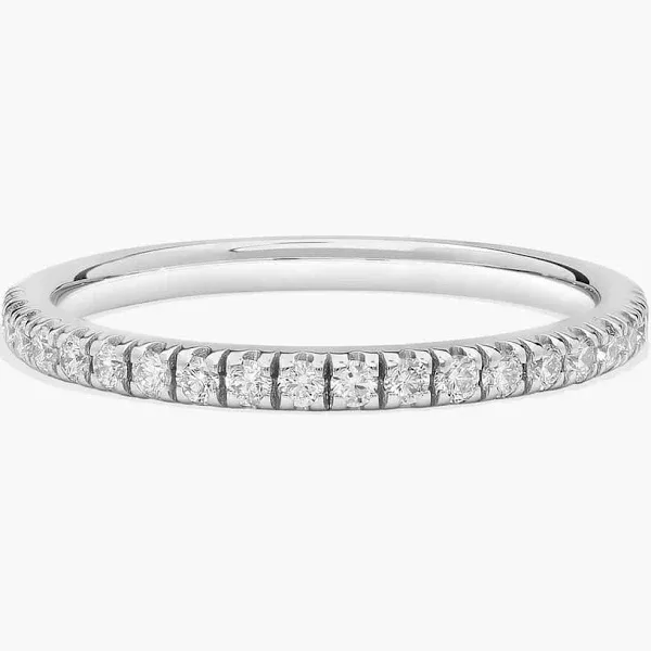 James Allen White Gold Pavé Matching Wedding Ring. SKU 15014