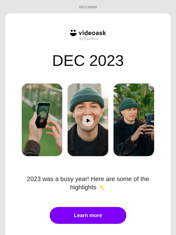 Typeform - 2023 VideoAsk Highlights