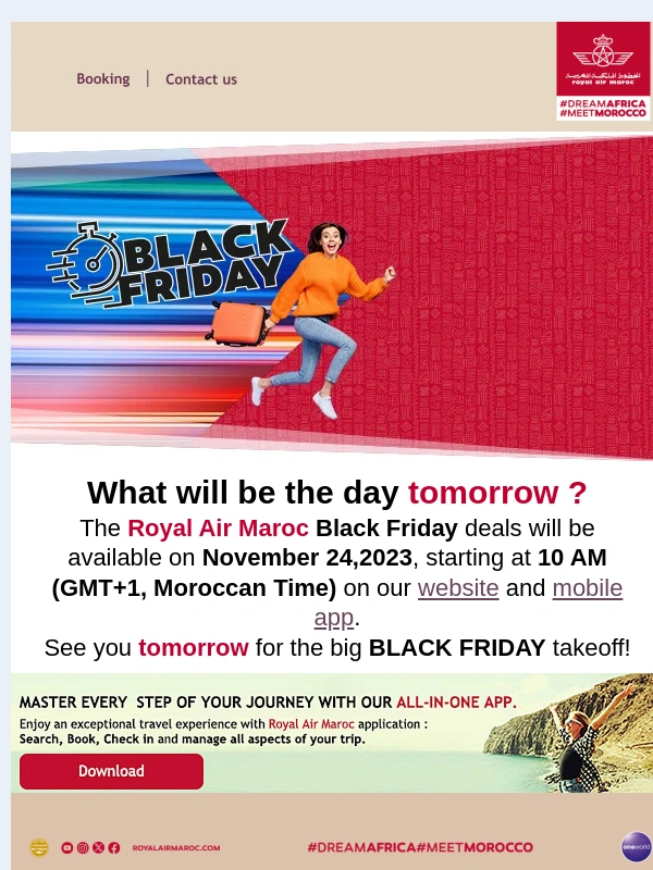 Royal Air Maroc - Tomorrow,Black Friday Takes Off ?
