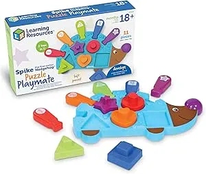 11-Pc Learning Resources Spike the Fine Motor Hedgehog Puzzle Playmate $7.36 + Free Shipping w/ Prime or on $35+